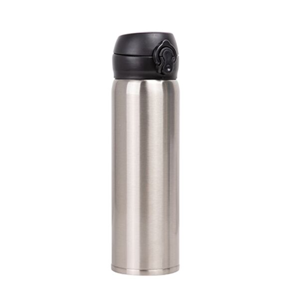 17oz Pop Lid Stainless Steel Tumbler (Silver) Thumbnail