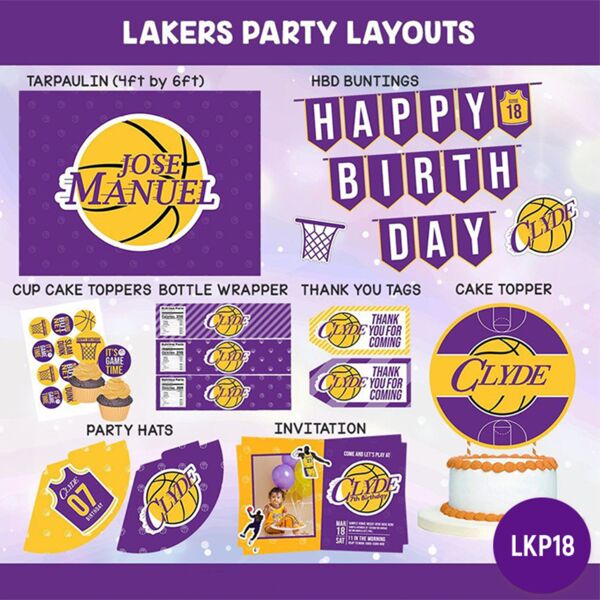 Lakers Party Layouts Thumbnail
