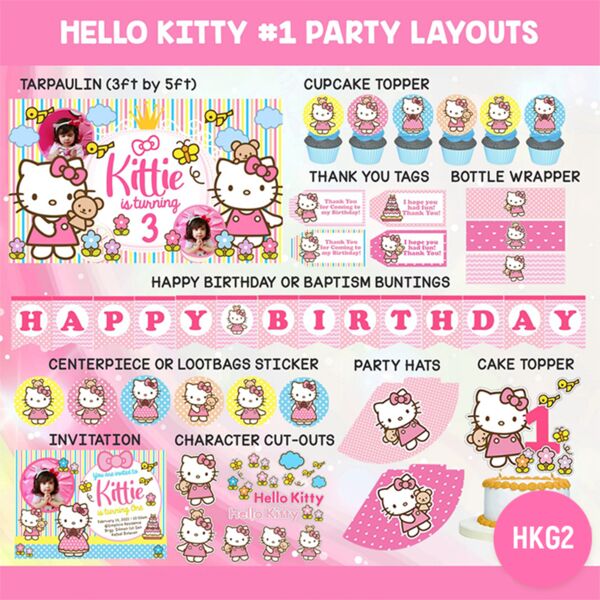Hello Kitty #1 Party Layouts Thumbnail