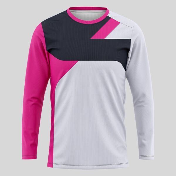 Pink Esport Pattern Full Print Long Sleeve Shirt Thumbnail