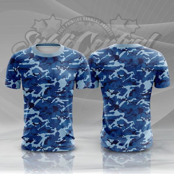 Camouflage Design Full Print Roundneck Shirt Thumbnail