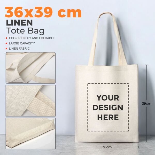 Linen Tote Bag (36x39 cm) Thumbnail