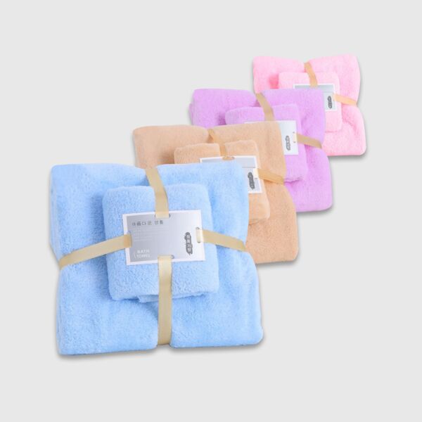 Royal Cannon Microfiber Bath Towel Set (13" x 30") 60grams, (27" x  54") 240grams Thumbnail