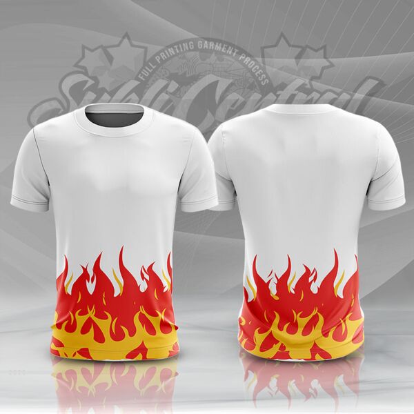 Fire Design Full Print Sublimation Roundneck Shirt Thumbnail