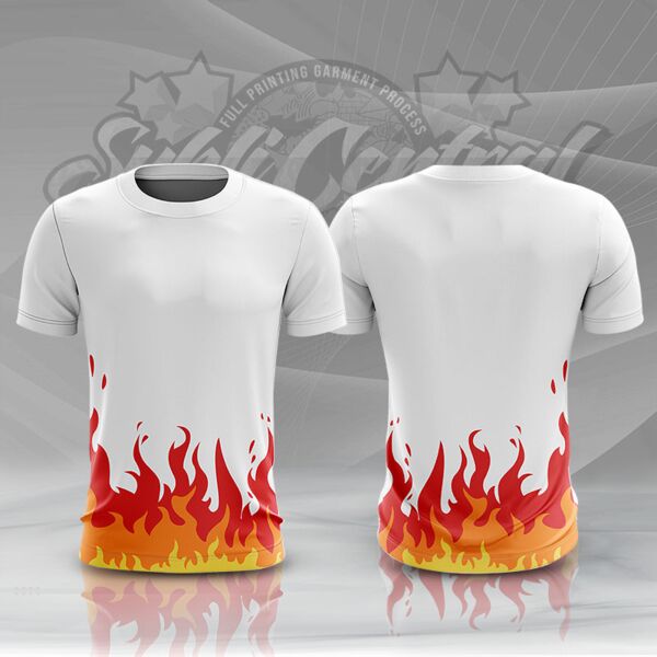 Fire Design Full Print Sublimation Roundneck Shirt Thumbnail