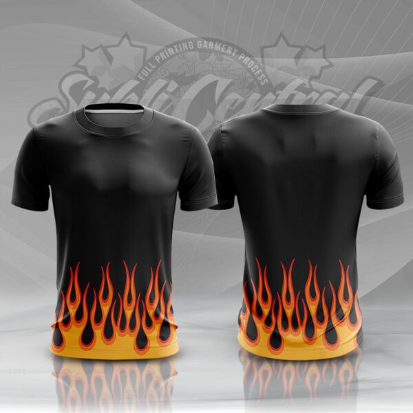Fire Design Full Print Sublimation Roundneck Shirt Thumbnail
