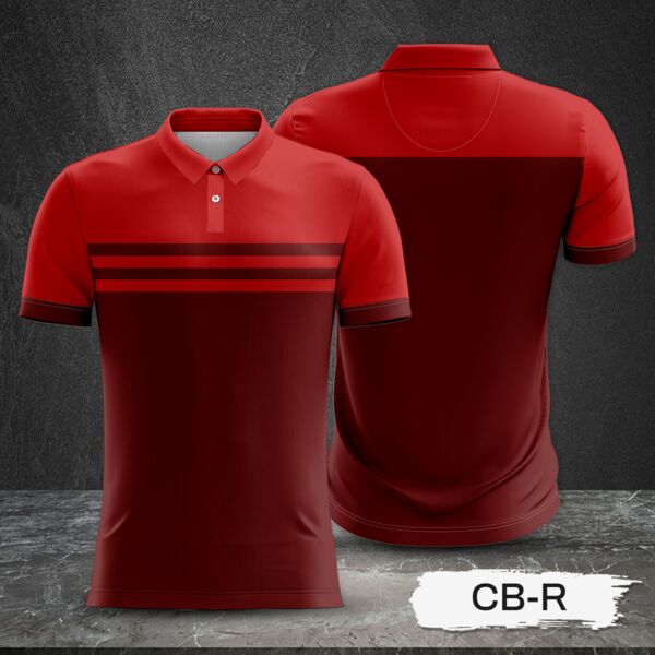 2 Color Combination Full Print Sublimation Polo Shirt Thumbnail