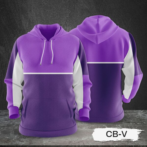 3 Color Combination Hoodie Jacket Full Print Sublimation Thumbnail