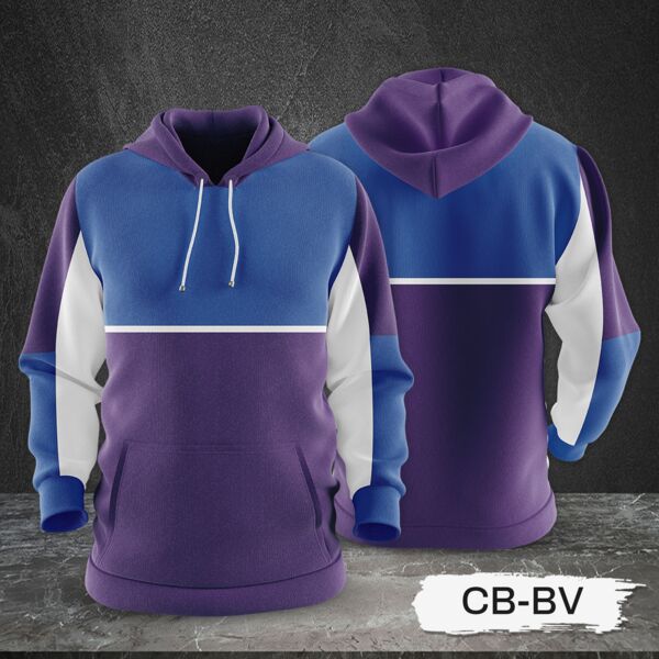 3 Color Combination Hoodie Jacket Full Print Sublimation Thumbnail