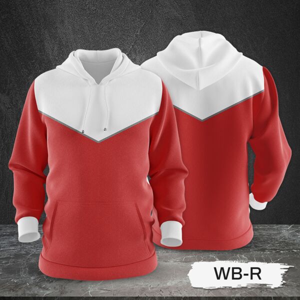 3 Color Combination Hoodie Jacket Full Print Sublimation Thumbnail