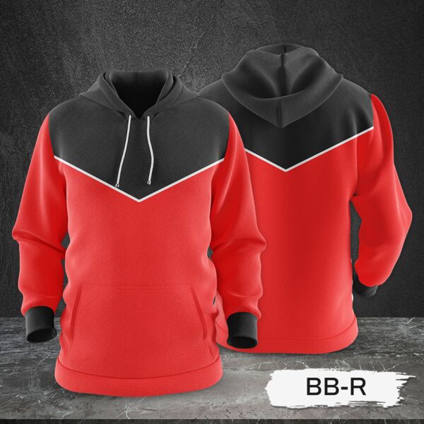 3 Color Combination Hoodie Jacket Full Print Sublimation Thumbnail