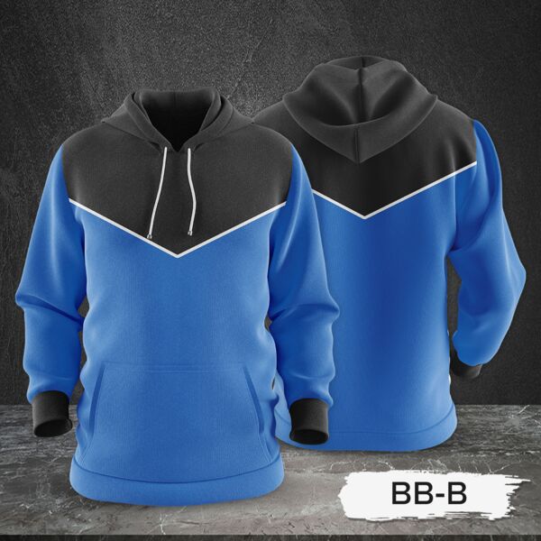 3 Color Combination Hoodie Jacket Full Print Sublimation Thumbnail
