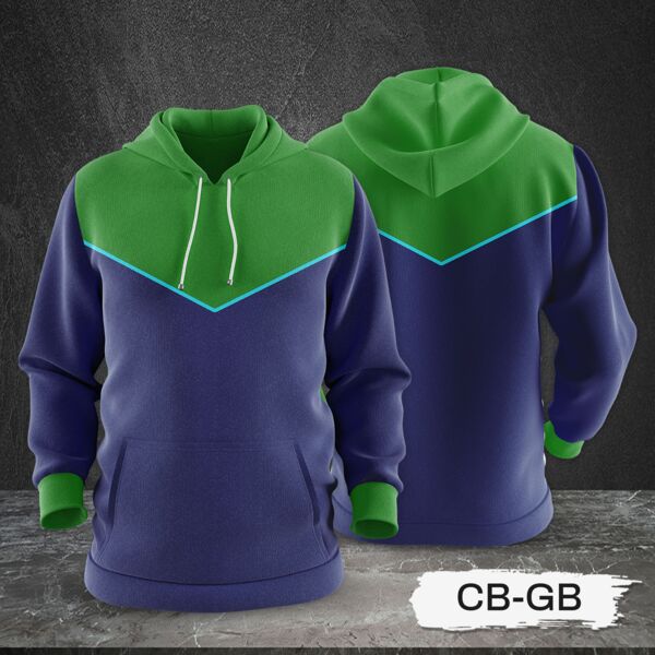 3 Color Combination Hoodie Jacket Full Print Sublimation Thumbnail