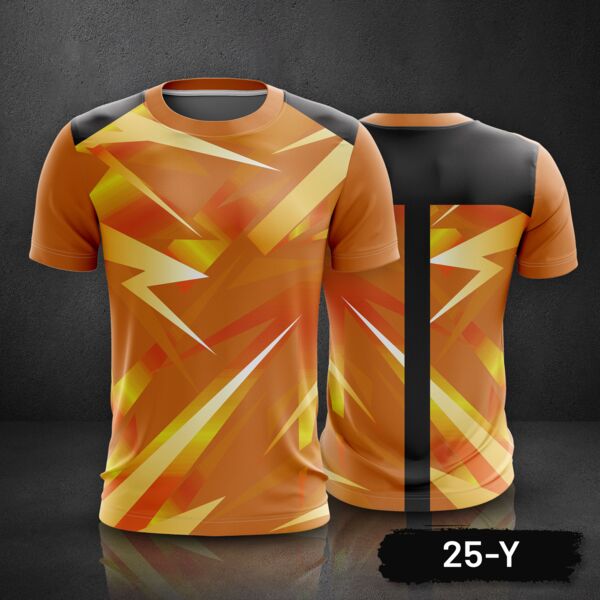 Geometric Design Roundneck Full Print Sublimation Shirt Thumbnail