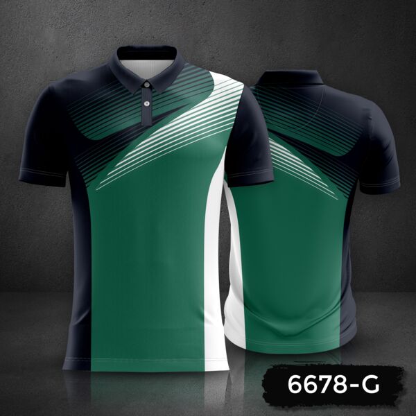 Gradient with Linear Design Esport Jersey Uniform Polo Shirt Full Print Sublimation Thumbnail