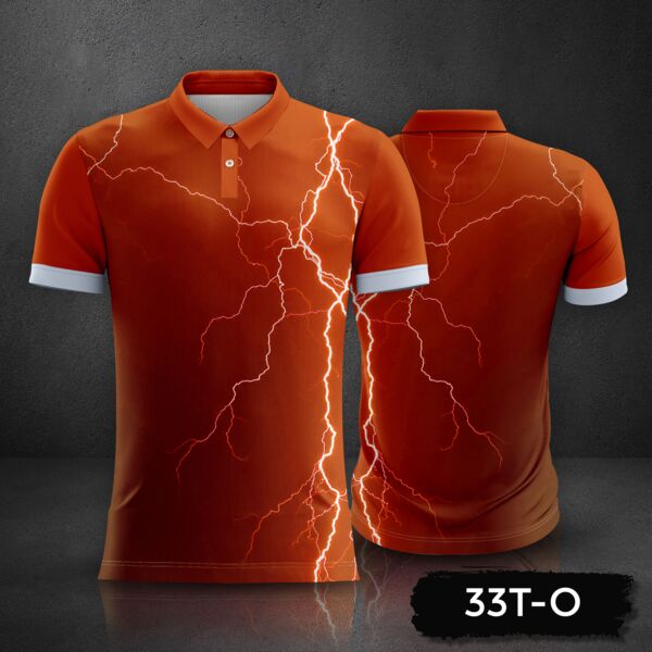 Lightning Design Esport Jersey Uniform Polo Shirt Full Print Sublimation Thumbnail