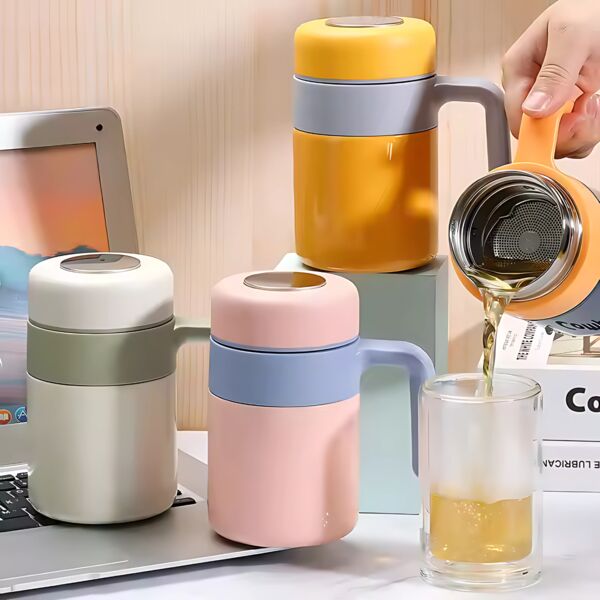 510ml Stainless Steel Insulated Mug w/ Handle Thumbnail