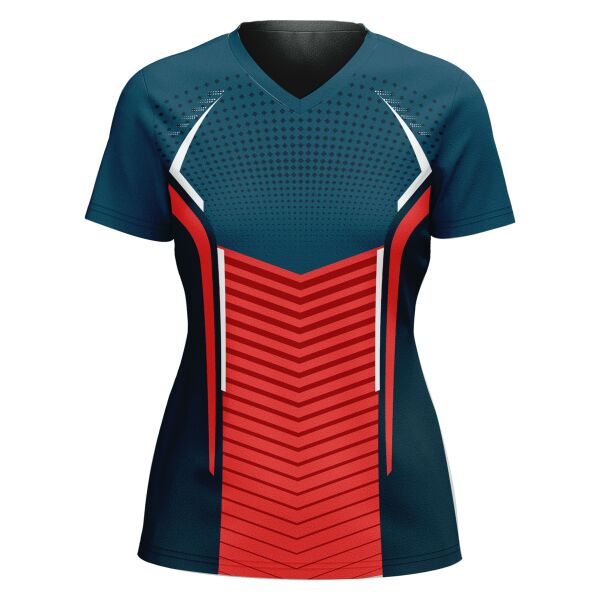 V-neck Volleyball Jersey Full Print Sublimation Thumbnail