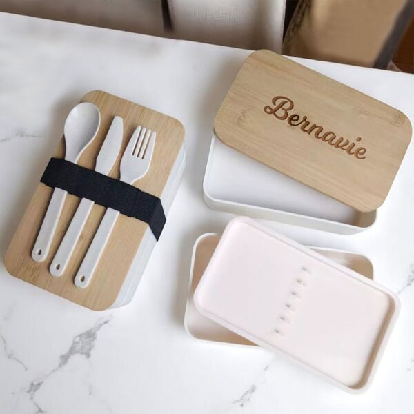 Engrave Bamboo Lunch Box Thumbnail