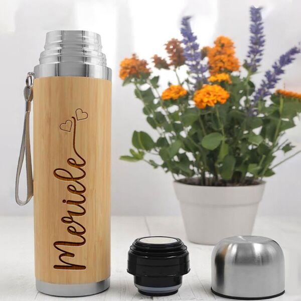 Engrave Wooden Thermos Tumbler Thumbnail