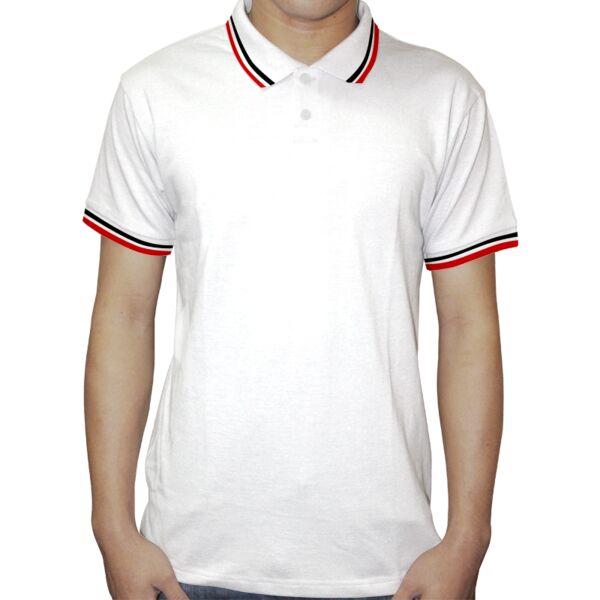 2 Tone Polo Shirt - White Body (Mens) Thumbnail