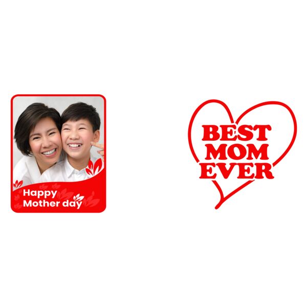 Happy Mother's Day, Best Mom Ever, Photo Frame with Customizable Image, Mother's Day, MOM - MRDY-01 Thumbnail