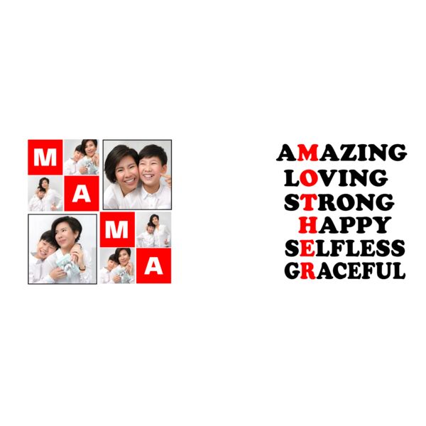 MAMA, MOTHER, Photo Frame with Customizable Image, Mother's Day, MOM - MRDY-06 Thumbnail